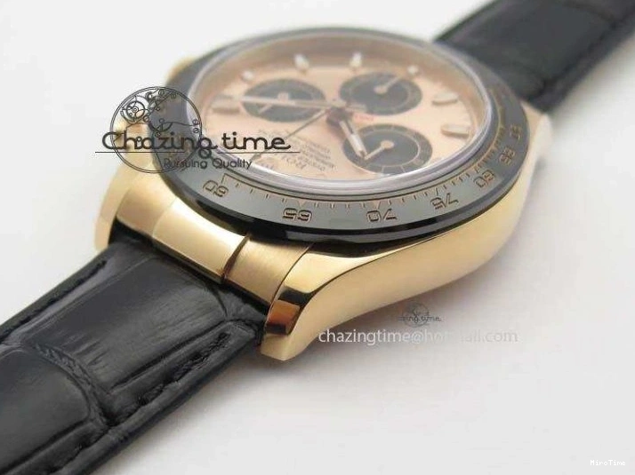 MiroTime 0315 Daytona 116515 Noob 1:1 Best Edition RG Black Dial On Black Leather Strap A NewStyle 3789